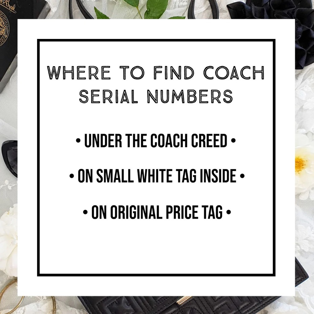 COACH CREED AND HOW TO TELL WHAT BAG YOU HAVE AND ITS AGE.